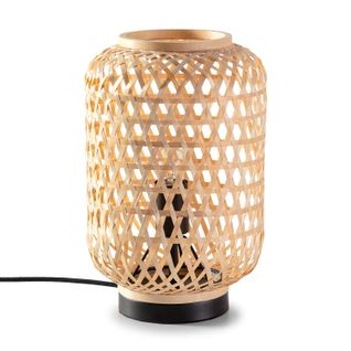 Lampe À Poser Yuna En Bambou, Diamètre 22,5 Cm