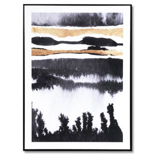 Floggy Horizon2 - Peinture Décorative 80 X 60 Cadre Noir