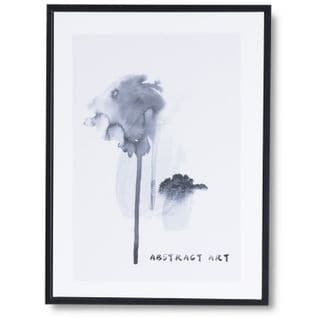 Abstract Art - Toile Décorative 40 X 30 Cadre Noir