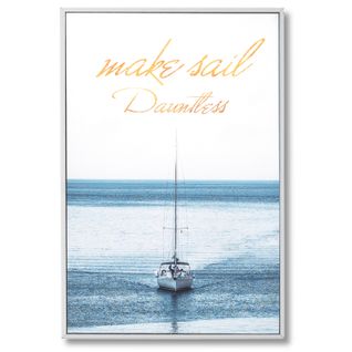 Make Sail - Peinture Décorative 60 X 40 Cadre Blanc