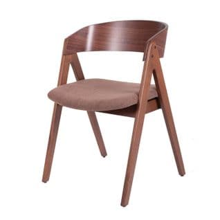 Maikki Noyer - Maikki Noyer - Chaise De Salle À Manger Avec Structure En Noyer Et Assise Marron