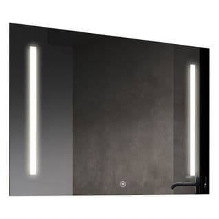 Miroir Éclairage Led De Salle De Bain Deka Avec Interrupteur Tactile Et Anti-buée - 100x80cm