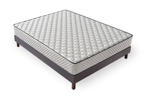 Ensemble 90x190 Matelas Mousse - H20cm + Sommier Kit-  Confortable Et Ferme