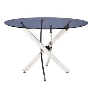 Table Ronde Design En Verre 120cm Louisiane