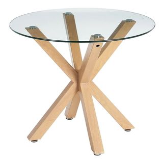 Table Ronde En Verre Trempé 90cm Angus