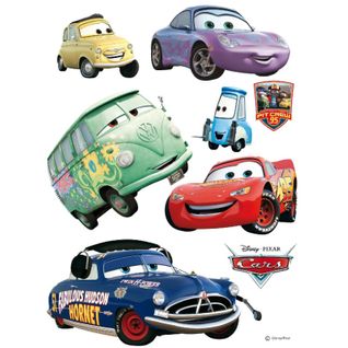 Stickers Géant Doc Hudson Et Voiture Cars Disney