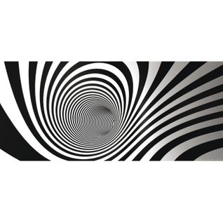 Black And White Spiral Wormhole, Photo Murale, 202 X 90 Cm, 1 Part