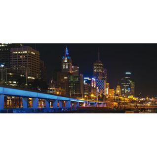 Night City Melbourne, Photo Murale, 202 X 90 Cm, 1 Part