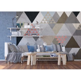 Poster Thème Triangles - 360 X 270 Cm