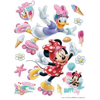 Stickers Géant Minnie Et Daisy Disney