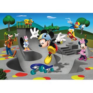 Poster XXL Intisse Skatepark Mickey Mouse Disney 155x115 Cm