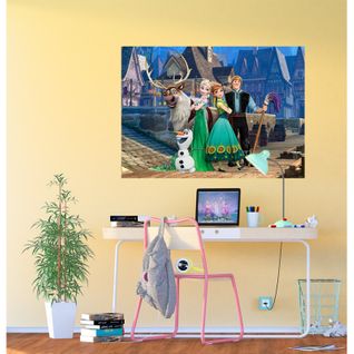 Poster XXL Intisse La Reine Des Neiges Sur Pont Disney Frozen 155x115 Cm