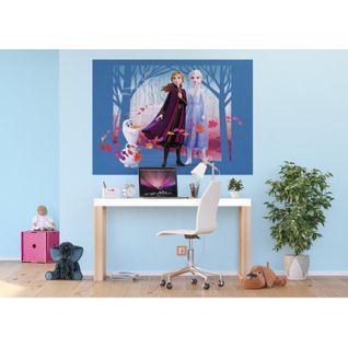 Poster Intissé - Disney La Reine Des Neiges 2 - Modèle Vent D'automne 155 Cm X 110 Cm