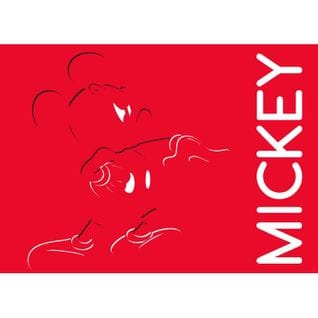 Poster Intissé - Disney Mickey Mouse - 160  Cm X 110 Cm