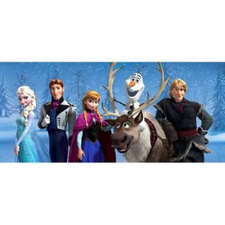 Poster Géant La Reine Des Neiges Disney Frozen Intisse 202x90 Cm