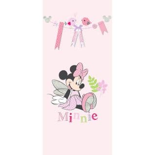 Poster De Porte Intissé - Disney Minnie Mouse - Modèle Minnie En Fée - 90 Cm X 202 Cm