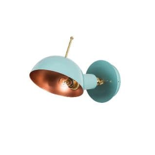 Lampe Murale Way Wall En Métal, Turquoise - 15x23x14 Cm