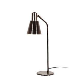 Lampe De Table Bell En Métal, Argenté - 17x17x50 Cm
