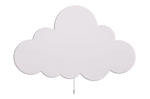 Applique Cloud - Cloud - Blanc En Mdf, 40 X 3 X 25 Cm, 1 X LED Strip, Max 14,4 W, 600lm