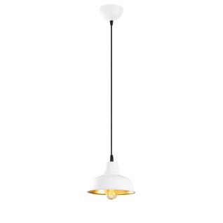 Suspension Dôme Eli D19cm Métal Blanc