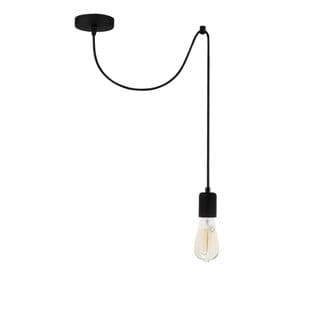 Suspension 1 Lampe Attache Dustin Métal Noir