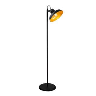 Lampadaire Grande Coupe Totomi 145cm Métal Noir Et Or