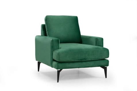 Fauteuil Narchis Velours Vert