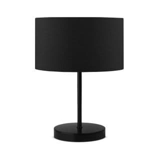 Lampe De Table Columpa Métal Et Tissu Noir