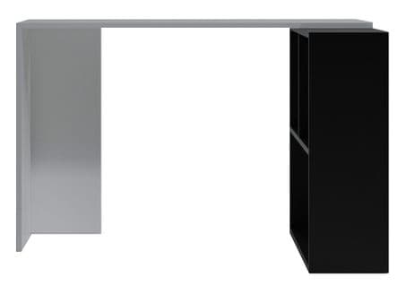 Bureau D'angle Laksan Blanc Et Noir