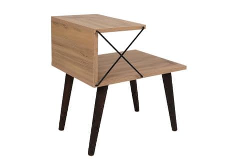 Table De Chevet Wyda H55cm Bois Clair