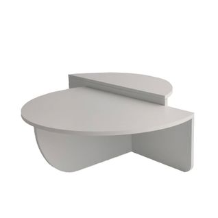 Set De 2 Tables Basses Design Oatglow Blanc