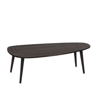 Table Basse Tiki 115x50cm Bois Massif Anthracite