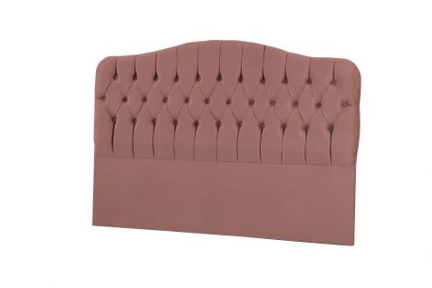 Tête De Lit Capitonné Gectuna L140cm Velours Vieux Rose