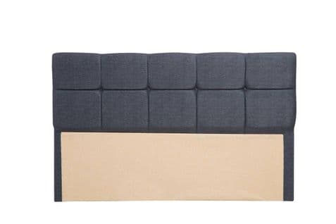 Tête De Lit Testin 120cm Velours Anthracite