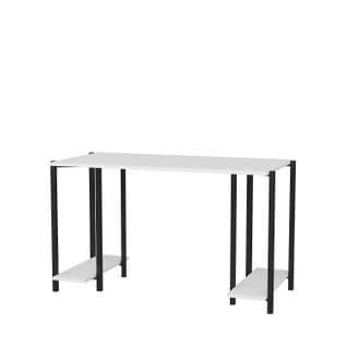 Bureau Style Minimaliste Moderne Davy L125cm Blanc Et Noir