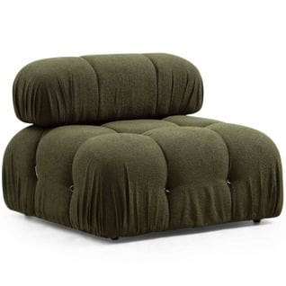 Fauteuil Ou Module 1 Place Nourhane Tissu Vert