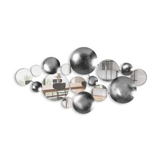 Décoration Murale Miroir Grifola L116xh60cm Métal Argent