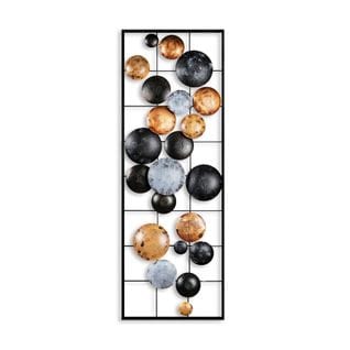 Décoration Murale Edulis L32xh90cm Métal Noir, Bronze, Gris Et Beige