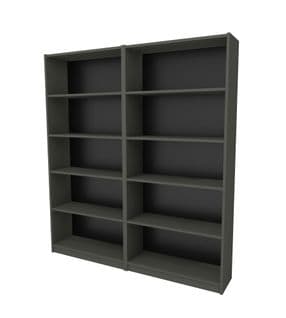 Lot De 2 Étagères Bibliothèque Rouyer L160 Anthracite