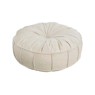 Coussin De Sol Effet Bouclette Teddy Blanc