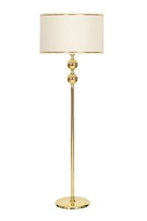 Lampadaire Design Emilyo H160cm Abat Jour Crème Et Or Et Support Métal Or