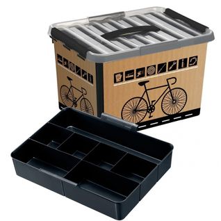 Boîte De Rangement Q-line Vélo 22 Litres