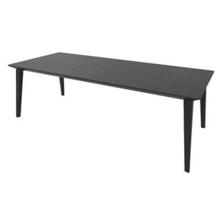 Table Lima 240 cm 6-10 Personnes Avec Allonge Graphite