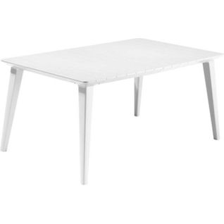 Table Design Contemporain 160 Cm Blanc - 6 Personnes - Lima