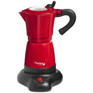 Cafetière Italienne Électrique 6 Tasses 480w Rouge - Aes480