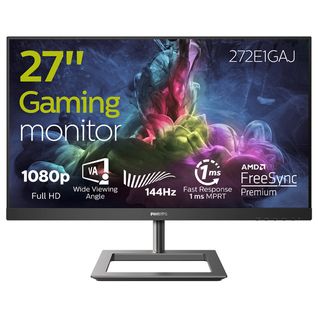 Écran PC E Line 272e1gaj/00 27" Lcd Full Hd 4 Ms Noir, Chrome