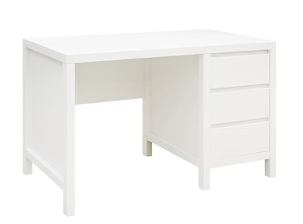 Corsica - Bureau Enfant Avec 3 Tiroirs En Bois - Blanc