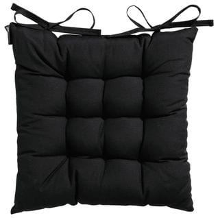 Coussin De Siège Panama 46x46 Cm Noir