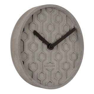 Horloge Ronde En Béton Honey  31 Cm Gris Foncé