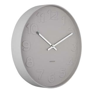Horloge Ronde Mr. Numbers  37.5 Cm Gris Foncé